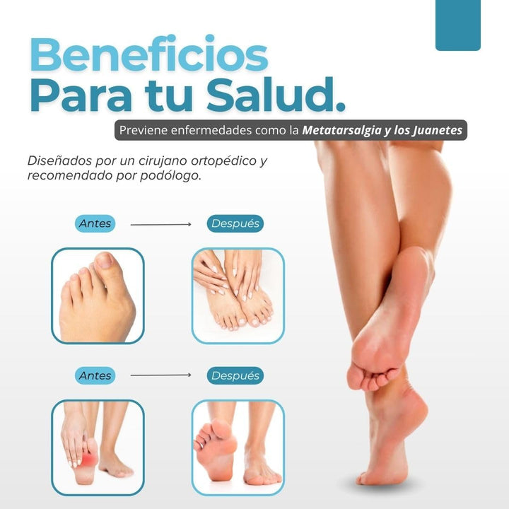 Plantillas Correctoras 2x1 | Alivio para Juanetes y Fascitis