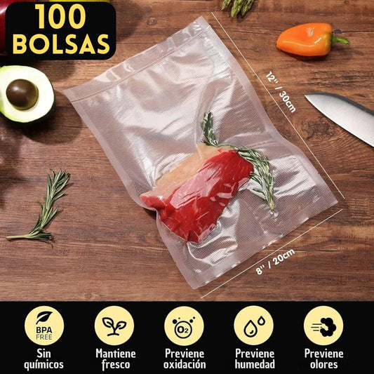 x100 Bolsas al Vacío
