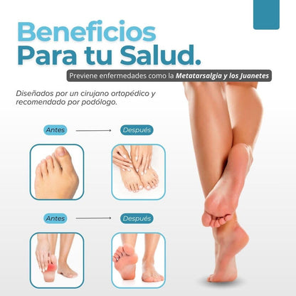 Plantillas Correctoras 2x1 | Alivio para Juanetes y Fascitis