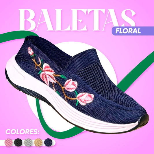 Baletas Floral Confort