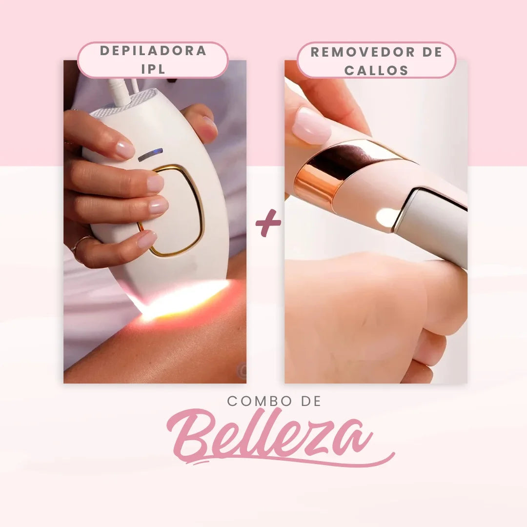 Combo Belleza: Depiladora Láser IPL + Removedor de Callos