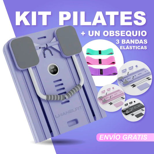 Kit Tabla de Pilates + 3 Bandas Elásticas de Regalo