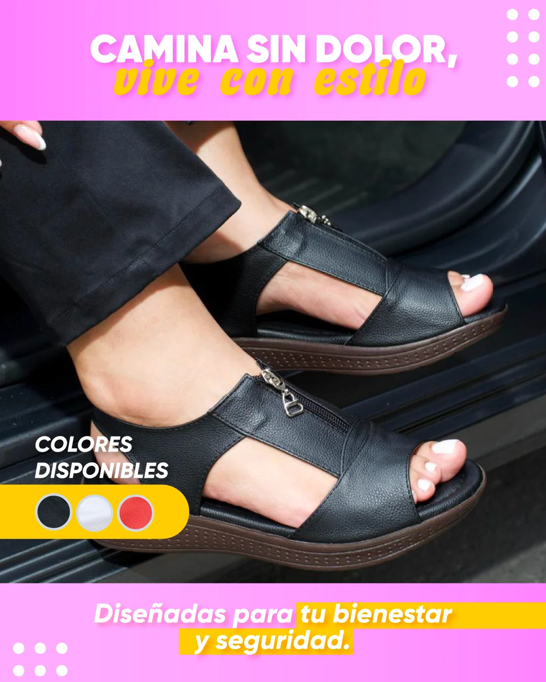 Sandalias Confort con Cierre Ajustable – ProntoShop